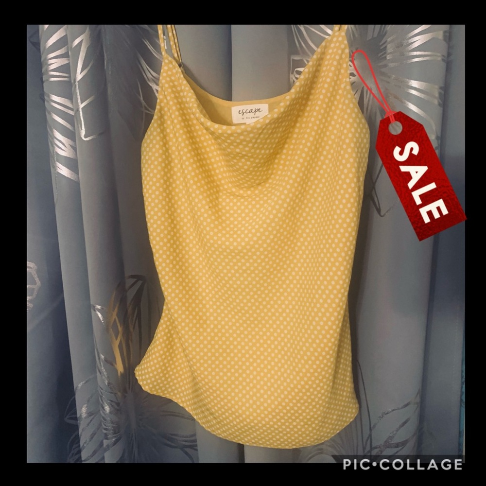 Add a pop of color tank top blouse